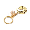 Stainless Steel Hollow Moon Cat Keychains KEYC-JKC00585-01-4
