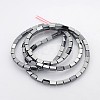 Electroplate Non-magnetic Synthetic Hematite Cuboid Beads Strands G-J213A-02B-2