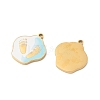 304 Stainless Steel Enamel Pendants STAS-S156-01G-03-2