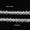 Crystal Glass Beads Strands GLAA-D032-2.5x2-01-1