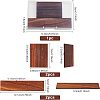4Pcs 2 Style Black Walnut Earring Display Stand EDIS-FG0001-45-2
