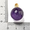 Natural Amethyst Perfume Bottle Pendants G-K338-22G-08-3