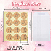 120Pcs Flat Translucent Glassine Waxed Paper Treat Bags Cookie Bags STIC-CP0001-11D-2