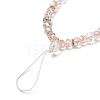 Rondelle Glass & Polymer Clay Rhinestone Beads Phone Hand Strap Chains HJEW-YW0001-05E-2