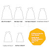 Burlap Packing Pouches Drawstring Bags ABAG-BC0001-05B-14x10-5