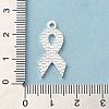 Breast Cancer Pink Awareness Ribbon Theme Alloy Enamel Pendants X-ENAM-A147-01L-3