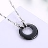 Cute Sterling Silver Pendant Necklaces NJEW-BB29111-1