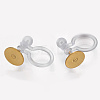304 Stainless Steel Clip-on Earring Components STAS-WH0012-01G-2
