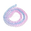 Transparent Painted Glass Beads Strands DGLA-A034-T4mm-A08-5