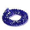 Transparent Electroplate Glass Beads Strands LS-GLAA-F029-4mm-A06-2
