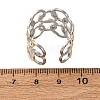 304 Stainless Steel Double Color Cuff Rings RJEW-S635-01GP-K-3