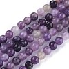Natural Lepidolite/Purple Mica Stone Beads Strands X-G-K415-4mm-2