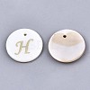 Natural Freshwater Shell Pendants SHEL-N027-04H-1
