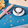 8Pcs 2 Colors Glass Charms KK-TA0001-77-7
