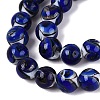 Gold Sand Handmade Lampwork Beads Strands LAMP-N037-08A-3