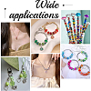 100Pcs Printed Transparent Resin European Beads RESI-PA0001-18B-6
