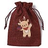 Christmas Theme Jute Cloth Storage Bags LS-ABAG-F010-01B-01-2