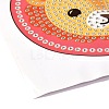 DIY Bear Head Pattern Diamond Painting Stickers Kits for Kids DIY-I068-03-4