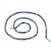 Electroplate Glass Beads Strands EGLA-K014-B-FP03-3