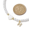 Brass Micro Pave Grade AAA Cubic Zirconia Letter Pendant Necklaces NJEW-JN04771-08-3