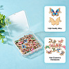 48Pcs 12 Styles Alloy Enamel Connector Charms ENAM-TA0001-59-4