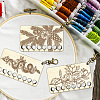  8-Position Wood Embroidery Thread Storage Trays TOOL-WH0056-029-4