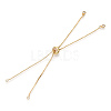 Rack Plating Adjustable Brass Slider Bracelet Making MAK-R025-02G-1-2