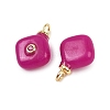 Dyed Natural White Jade Pendants KK-B157-42C-04-2