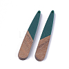 Resin & Walnut Wood Pendants RESI-S358-40I-2