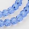 Transparent Glass Bead Strands X-GLAA-G013-8mm-25-3
