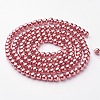 Glass Pearl Beads Strands X-HY-6D-B58-1
