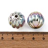 UV Plating Opaque Acrylic Beads OACR-G052-03-3