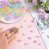 540Pcs 9 Colors Transparent Acrylic Beads Caps TACR-SC0001-34-3