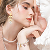 20Pcs Flat Round Brass Stud Earring Findings KK-BBC0013-96D-5