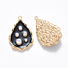 Brass Enamel Pendants KK-T049-053G-04-NF-2