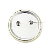 Flat Round Tinplate Safety Brooch Pin JEWB-J005-14A-P-2