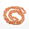 Natural Red Aventurine Chip Bead Strands G-M205-10A-2
