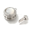 Brass Box Clasps with Resin KK-H480-07P-2