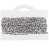 10M Tarnish Resistant 304 Stainless Steel Cable Chains CHS-BBC0001-18-1