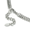 Chunky with Cubic Zirconia Necklaces NJEW-Q322-02P-4