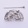 Tibetan Style Alloy Hair Forks OHAR-WH0016-30-1