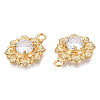 Brass Micro Pave Cubic Zirconia Pendants KK-N216-369-3