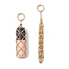 304 Stainless Steel Macrame Pouch Empty Stone Holder Pendant Decorations SA-CJ5EA2-01-1