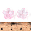 Baking Paint Transparent Glass Bead Caps DGLA-N014-06A-06-3