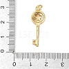 Brass Micro Pave Clear Cubic Zirconia Pendants KK-L231-12G-01-3