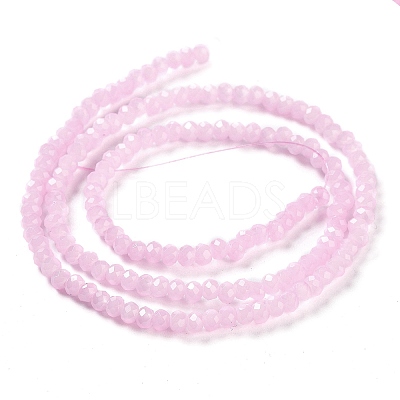 Baking Paint Imitation Jade Glass Bead Strands DGLA-A034-J2MM-A26-1