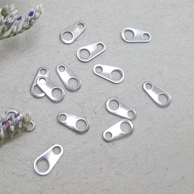 Non-Tarnish 316 Surgical Stainless Steel Chain Tabs STAS-L236-04C-1