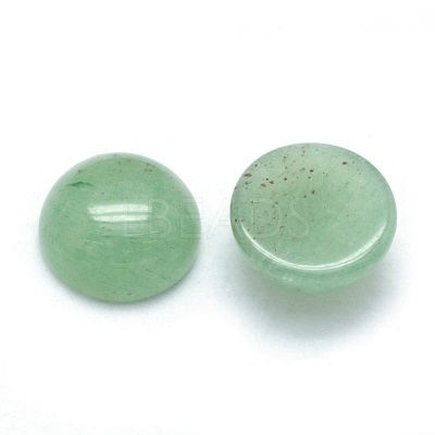 Natural Green Aventurine Cabochons G-P393-R15-10mm-1
