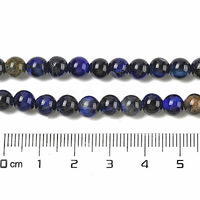 Grade AB Natural Tiger Eye Beads Strands G-B133-A02-6MM-01-1