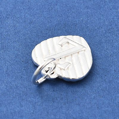925 Sterling Silver Heart with Capital Letter Charms STER-S009-13Z-S-1